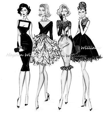 Liz Tayloy, Grace Kelly, Marilyn Monroe & Audrey Hepburn